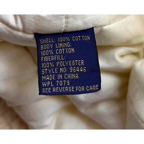 VTG SEARS Fieldmaster Sleeveless Utility Puffer Vest  Jacket W/Button Epaulets L - Picture 9 of 15